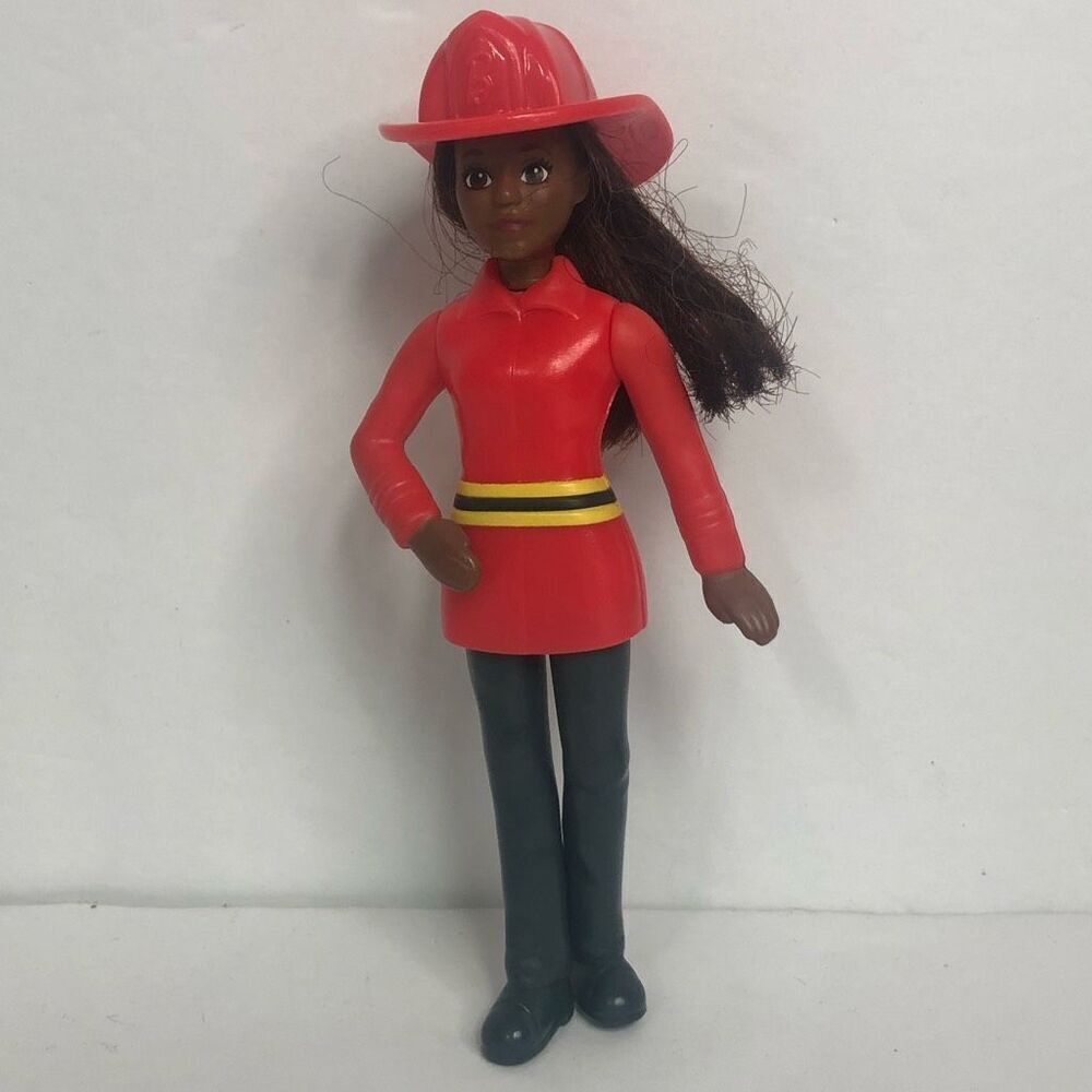 2019‎ mcdonalds career mini barbie fire fighter mattel happy meal toy 5 inches